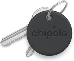 Chipolo ONE Spot (2021) - Key Finder, Bluetooth Tracker for Keys, Bag - Works with The Apple Find My app (only for iOS) (Almost Black)