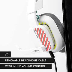 Astro A10 Gaming Headset Gen 2 Wired Headset - Over-Ear Gaming Headphones with flip-to-Mute Microphone, 32 mm Drivers, for Playstation 5, Playstation 4, Nintendo Switch, PC, Mac - White