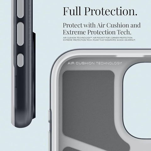 Spigen Magnetic Designed for iPhone 15 Pro Max Case, Classic C1 MagFit [Military-Grade Protection] Compatible with MagSafe (2023) - Graphite