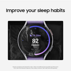 SAMSUNG Galaxy Watch 6 (40mm LTE) Graphite: Fitness Tracking, Sleep Coaching, Blood Pressure Monitoring & More!