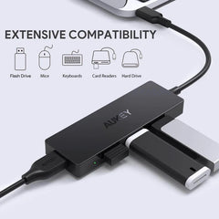 AUKEY CBC64 USB C Hub: Ultra-Slim 4-Port USB 3.0 Hub for Blazing-Fast Data Transfer