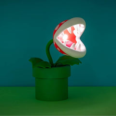 Nintendo Official Licensed Super Mario Bros Piranha Plant LED Desk Light with Adjustable Head, Collectible Gamer Night Light, USB Powered by Paladone