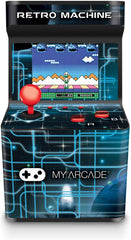 My Arcade Retro Machine Playable Mini Arcade: 200 Retro Style Games Built In, 5.75 Inch Tall, Powered by AA Batteries, 2.5 Inch Color Display, Speaker, Volume Control