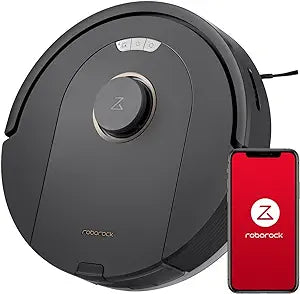 roborock Q5 Pro Robot Vacuum and Mop Combo, 5500Pa Suction, DuoRoller Brush, LiDAR Navigation, Robotic Vacuum Cleaner with 240 min Runtime, Smart No-Go Zone, Perfect for Pet Hair