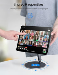 BENKS Magnetic iPad Stand - 360° Adjustable, Portable, Gray
