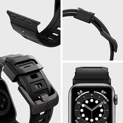 Spigen Rugged Apple Watch Band: Military Toughness, All-Day Comfort (Ultra/Series 8/7/6/SE/5/4)