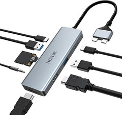 USB C Docking Station, 9 in 2 USB C Hub Compaitble with MacBook Pro/Air