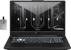 ASUS TUF 17.3" FHD 144Hz IPS-Type Gaming Laptop, 11th Gen Intel Core i5-11400H, NVIDIA GeForce RTX 3050 4GB, 8GB RAM, 512GB PCIe SSD, Backlit Keyboard, Win 11 Home, Gray, 32GB SnowBell USB Card