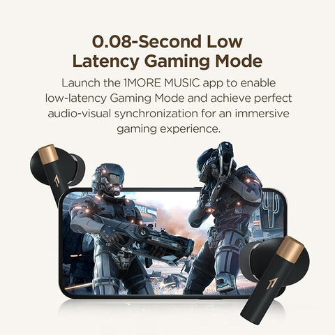 1MORE Q30 Wireless Earbuds, 42dB Active Noise Cancelling, Low Latency Gaming Mode, Spatial Audio, Bluetooth 5.3, DLC Driver, 30H Playtime, 6 Mics with AI-Driven Clear Calls, PistonBuds Pro
