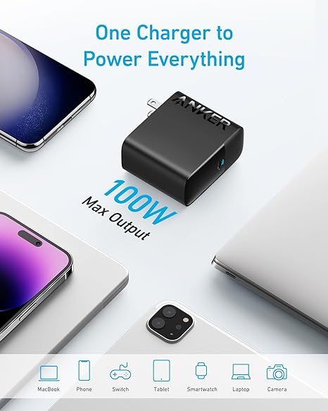 Anker 100W USB-C Charger for MacBook & Devices