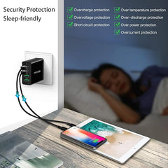 Fast Charging 3.0 Wall Charger – Power More Devices in Less Time
