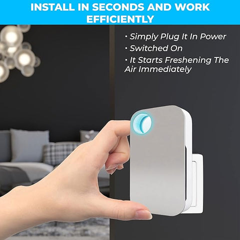 Air Ionizer - Negative Ion Generator - Mini Air Purifier - Ionizer Air Purifier - Home Air Fresheners - Air Conditioner Portable for Room - Apartment Must Haves - Ozone Machine Odor Removal