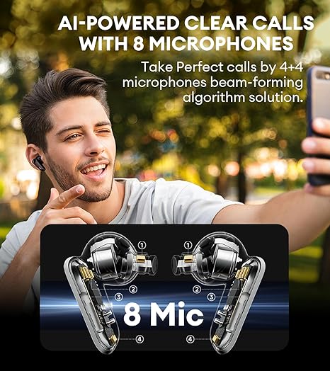 Edifier NeoBuds Pro 2 Multi-Channel Active Noise Cancellation Earbuds with Spatial Audio, Hi-Res Sound, LDAC & LHDC, AAC, 8 Mics for Clear Calls, Bluetooth 5.3, Fast Charging, App Customization, Black