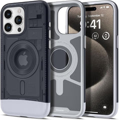 Spigen C1 MagFit Case: Retro Style Meets Military-Grade iPhone 15 Pro Max Protection