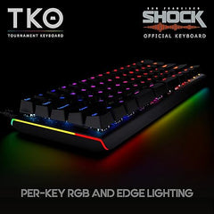 Kinesis Gaming TKO: Limited Edition SF Shock | Pro Gamer Mech Keyboard (Linear Red)