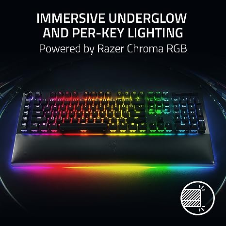 Razer BlackWidow V4 Pro: Silent Yellow Switches & Chroma RGB - Elevate Your Gameplay