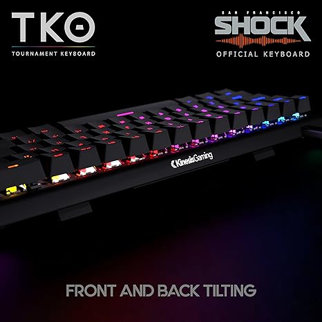 Kinesis Gaming TKO: Limited Edition SF Shock | Pro Gamer Mech Keyboard (Linear Red)