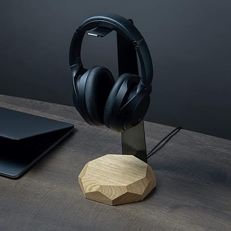 Oakywood 2-in-1 Wireless Charging Headphone Stand (Oak)