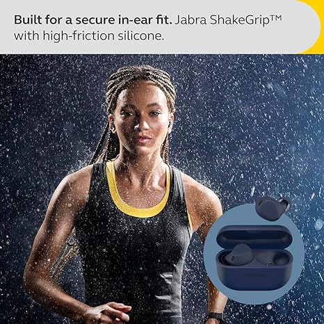 Jabra Elite 8 Active - Best and Most Advanced Sports Wireless Bluetooth Earbuds with Comfortable Secure Fit, Military Grade Durability, Active Noise Cancellation, Dolby Surround Sound – Navy