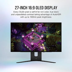 Corsair XENEON 27QHD240 27-Inch OLED Gaming Monitor - 2560 x 1440, 240Hz, 0.03ms, NVIDIA G-SYNC Compatible, AMD FreeSync™ Premium, DisplayHDR10, HDMI 2.1, DisplayPort 1.4, USB-C 3.1 - Black