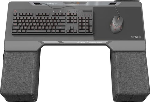 Couchmaster CYCON² Fusion Grey - Couch Gaming Desk for Mouse & Keyboard (for PC, PS4/5, Xbox One/Series X), Ergonomic lapdesk for Couch & Bed