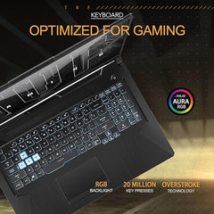 ASUS TUF 17.3" FHD 144Hz IPS-Type Gaming Laptop, 11th Gen Intel Core i5-11400H, NVIDIA GeForce RTX 3050 4GB, 8GB RAM, 512GB PCIe SSD, Backlit Keyboard, Win 11 Home, Gray, 32GB SnowBell USB Card