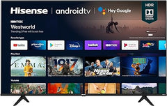 Hisense 65A6G 4K Ultra HD Android Smart TV with Alexa Compatibility (2021 Model), Black