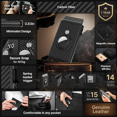 Smart Wallet Card Holder for AirTag – Slim, Secure, and Always Trackable