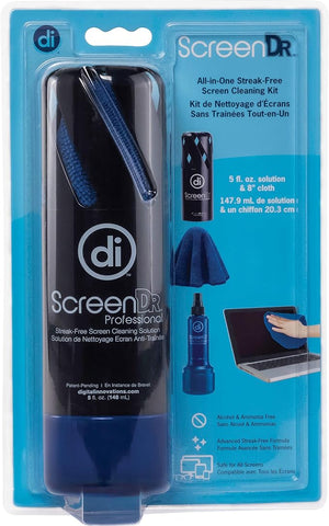 Allsop Digital Innovations ScreenDr Professional 5 oz Screen Cleaning Kit for TV / Monitor / Laptop / Tablet / Smartphone, Black, 7.3" x 3.5" x 3"