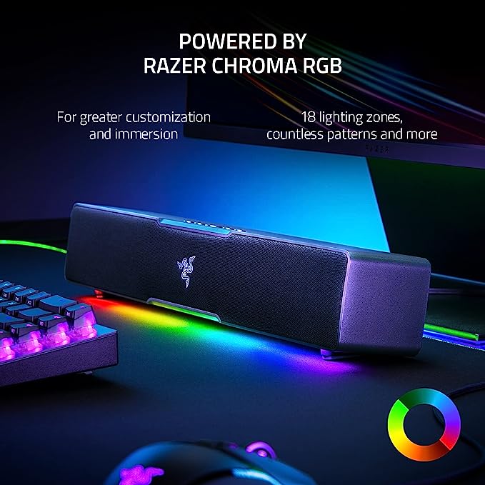 Razer Leviathan V2 X Soundbar Speaker - Bluetooth, USB-C, Chroma RGB - Black