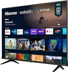 Hisense 65A6G 4K Ultra HD Android Smart TV with Alexa Compatibility (2021 Model), Black