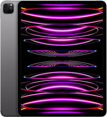 Apple iPad Pro 12.9-inch (6th Generation): with M2 chip, Liquid Retina XDR Display, 128GB, Wi-Fi 6E + 5G Cellular, 12MP front/12MP and 10MP Back Cameras, Face ID, All-Day Battery Life – Space Gray