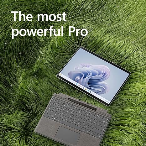 Microsoft Surface Pro 9 (2022), 13" 2-in-1 Tablet & Laptop, Thin & Lightweight, Intel 12th Gen i5 Fast Processor for Multi-Tasking, 8GB RAM, 256GB Storage with Windows 11, Platinum Microsoft Copilot