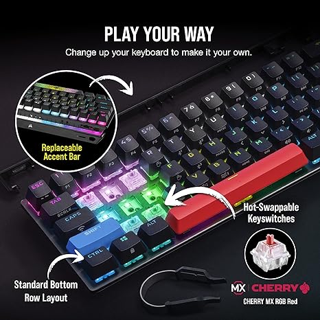 Corsair K70 PRO MINI Wireless Mechanical Keyboard (Black)