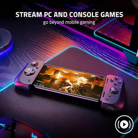 Razer Kishi V2 Mobile Gaming Controller for Android: Console Quality Controls - Universal Fit - Stream PC, Xbox, PlayStation, Touch Screen Android Games - Customizable Triggers - Ergonomic Design