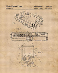 Level Up Your Space: Vintage Video Game Controller Patent Art Prints (6 Pack)