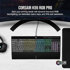 CORSAIR K55 RGB PRO - Dynamic RGB, Macros & More