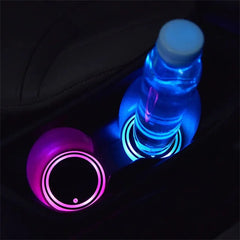 Universal LED Car Cup Holder Coaster (7 Colors, 3 Modes)