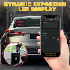 DIY LED Display for Car Rear Window with Phone App Control