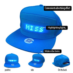 LED Scrolling Message Hat with Bluetooth App & Flexible Screen