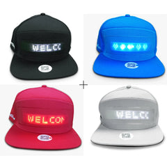 LED Scrolling Message Hat with Bluetooth App & Flexible Screen