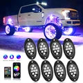 Rock Lights for Trucks, RGB LED Rock Lights with APP / Remote Control & Music Mode, for Pickup Off Road Jeep SUV ATV UTV Car