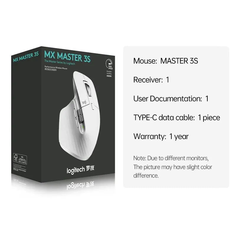 Original New Logitech MX Master 3S/MX Master 2S Mouse Wireless Bluetooth Mouse