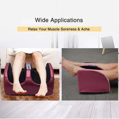 Melt Away Pain & Stress: Hot Compression Foot Massager with Shiatsu & Kneading