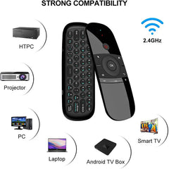 W1 Air Mouse 2.4G Wireless Keyboard Remote Control IR Remote Learning 6-Axis Motion Sense for Smart TV Android TV Box PC