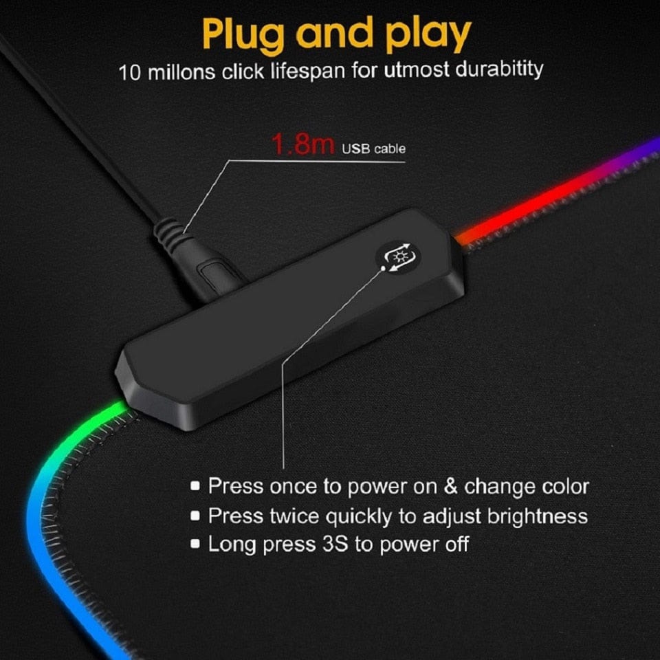 eprolo RGB Gaming Mouse Pad