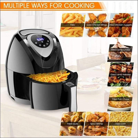 Novarian Creations Electric Air Fryer Black / United States / US Oil Free Rapid Electric Air Fryer