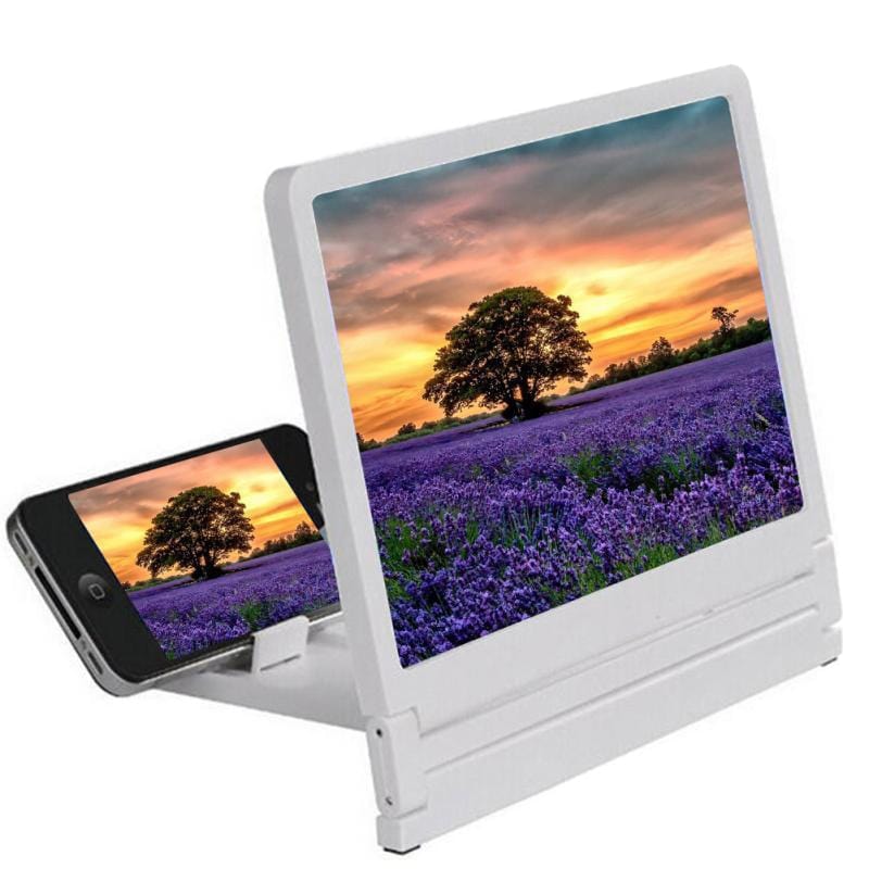 Smart Tech Shopping amplifier White 3D Screen Amplifier: High Definition Mobile Phone Video Magnifier