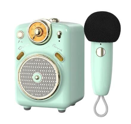 Smart Tech Shopping bluetooth speakers Green Divoom Fairy-OK: Multi-function Bluetooth Speaker with Karaoke Mic