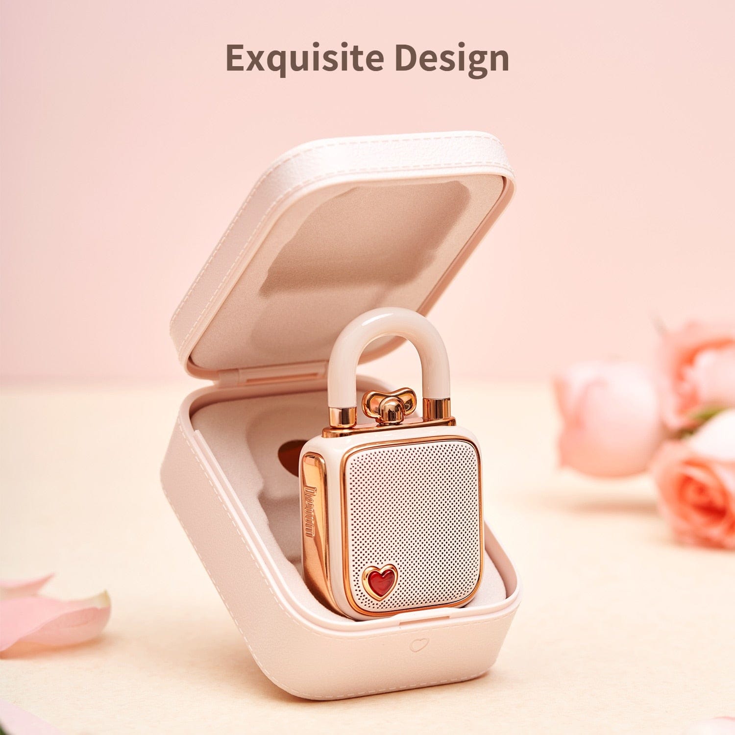 Smart Tech Shopping bluetooth speakers Pink Cute Retro LoveLock: Portable 5W Bluetooth Speaker - Perfect Gift for Girls